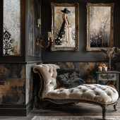 Witte bloesems boomtak Abstract Moody Tissuepapier