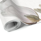 Witte bloesems cadeaupapier (Rol Hoek)