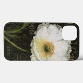 Witte bloesems en bladeren Case-Mate iPhone case (Achterkant (horizontaal))