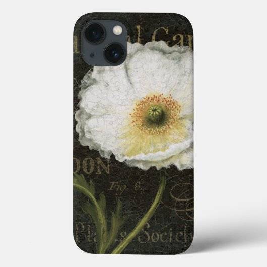 Witte bloesems en bladeren Case-Mate iPhone case (Achterkant)