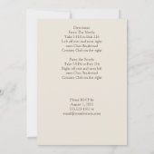 Witte bloesems en lavenderbloesems op het posthuwe kaart (Achterkant)