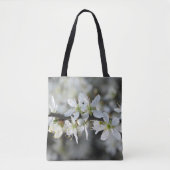 Witte Bloesems Foto All-Over-Print Canvas tas (Voorkant)