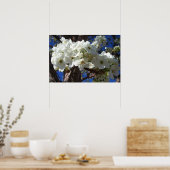 Witte Bloesems II Lentebloeiende Boom Poster (Keuken)