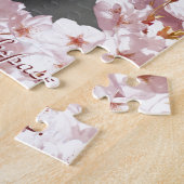 Witte bloesems Puzzle Persoonlijke foto Puzzle Legpuzzel (Zijkant)