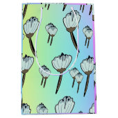 Witte Bloesems Regenboog Medium Cadeauzakje (Voorkant)
