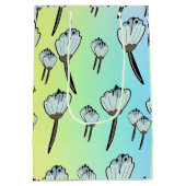 Witte Bloesems Regenboog Medium Cadeauzakje (Achterkant)