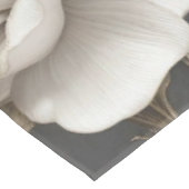 Witte bloesems tafelkleed (Gekanteld)