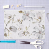 Witte bloesems tissuepapier (Craft)