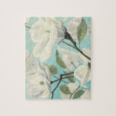 Witte bloesems uit het zuiden legpuzzel (Verticaal)