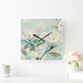 Witte bloesems uit het zuiden vierkante klok (Huis)