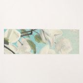 Witte bloesems uit het zuiden yogamat (Voorkant (horizontaal))