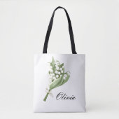 WITTE BLOMMentas Tote Bag (Voorkant)