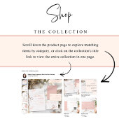 Witte, Blush, Perzik Bruiloft Envelop Seal / Favor Ronde Sticker