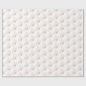 Witte Blush Roze Vlinders Verjaardag Cadeaupapier (Vlak)
