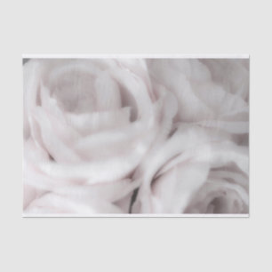 Witte Blush Rozen Elegante Minimale Trouwdag Tissuepapier