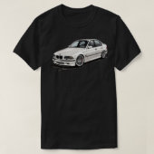 Witte BMW 1 T-shirt (Design voorkant)