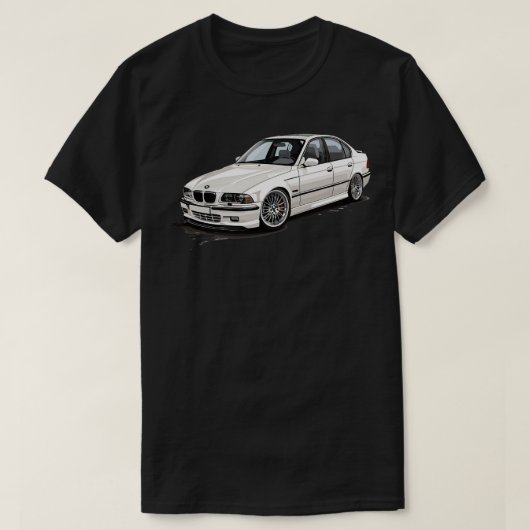 Witte BMW 1 T-shirt (Design voorkant)