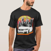 Witte BMW M3 T-shirt (Voorkant)