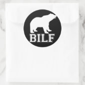 WITTE BOEF RONDE STICKER (Tas)