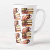 Witte boeken en thee latte mok (Rechts)