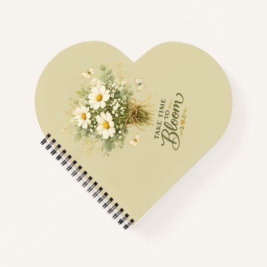 Witte Boeket van Wilde Bloemen Notitieboek (Voorkant)