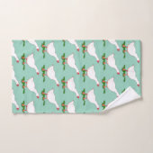witte boerderijen gans bad handdoek (Handdoek)