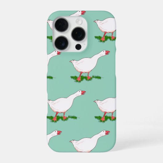 witte boerderijen gans iPhone hoesje (Achterkant)