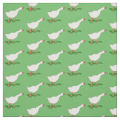 witte boerderijen gans stof (Swatch)