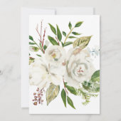 Witte Boho Bloemige Geometrische Hen Party Kaart (Achterkant)