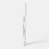 Witte Boho Waterverf Wilde Bloemen iPhone 16 Hoesje (Rechterkant)