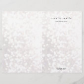 Witte Bokeh Bi-voudig bijsluiter Briefhoofd (Voorkant)