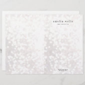 Witte Bokeh Bi-voudig bijsluiter Briefhoofd (Voorkant / Achterkant)