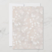 Witte Bokeh & Rode Valentijn Glam Bruids douche Kaart (Achterkant)