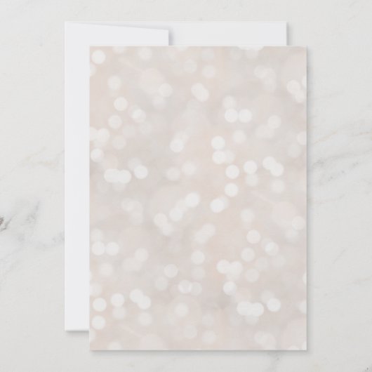 Witte Bokeh & Rode Valentijn Glam Bruidsmeisjesfee Kaart (Achterkant)