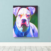 Witte bokser op omwikkeld canvas (Insitu (Houten vloer))