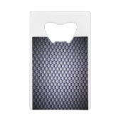 Witte bollen creditkaart flessenopener (Achterkant)