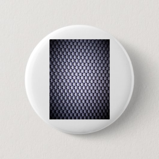 Witte bollen ronde button 5,7 cm (Voorkant)