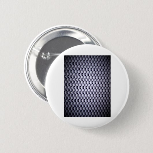 Witte bollen ronde button 5,7 cm (Voorkant /achterkant)