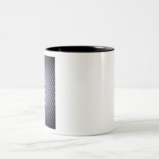 Witte bollen tweekleurige koffiemok (Center)