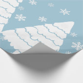 Witte bomen cadeaupapier (Hoek)