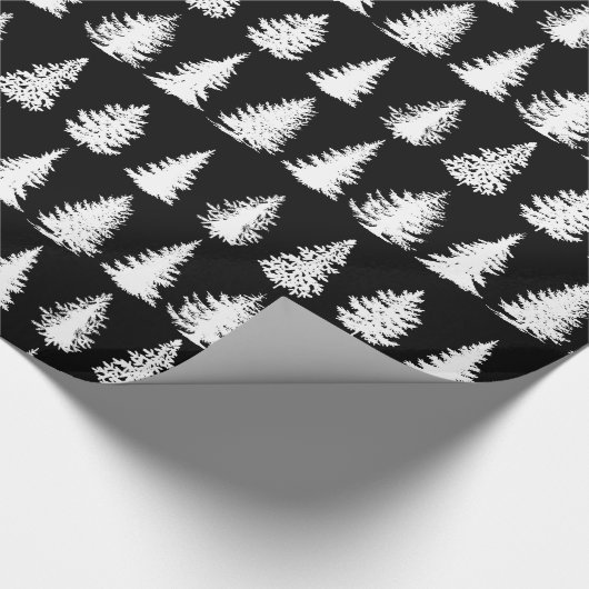 Witte bomen die papier verpakken (Hoek)