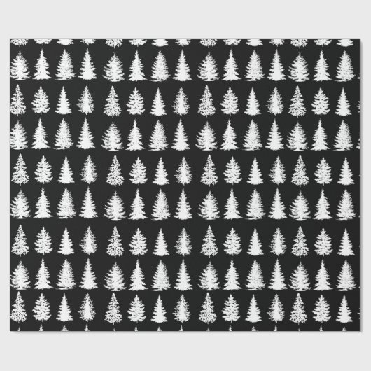 Witte bomen die papier verpakken (Vlak)