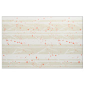 Witte bomen en Oranje stippen Stof (Fat Quarter)