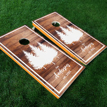 Witte Bomen Gevlekt Hout Boards Familienaam