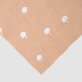 Witte bomen op lichtbruine achtergrond tissuepapier (Detail)