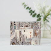 Witte bomen Positano | Anita Ré e | Briefkaart (Staand voorkant)