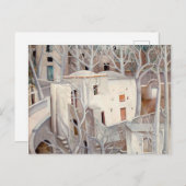 Witte bomen Positano | Anita Ré e | Briefkaart (Voorkant / Achterkant)