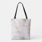 Witte Bont Gouden Sparkle Glam Eenhoorn Lichten Tote Bag (Achterkant)