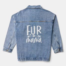 Witte Bont Mama Logo Denim Jacket
