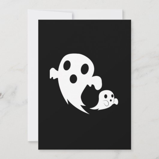 Witte Boo Feestdagenkaart (Voorkant)